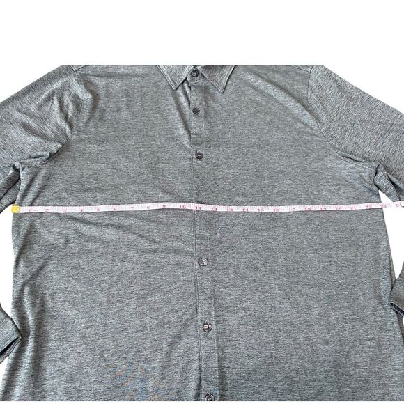 Zachary Prell Mens Bill Stretch Knit Button Up Shirt Lightweight Polo Size Large - Picture 6 of 11